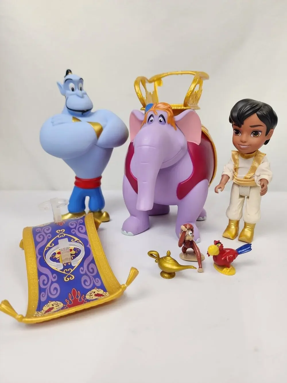 2018 Disney Jakks Aladdin Playset Genie Abu Lamp Purple Elephant W Saddle 8